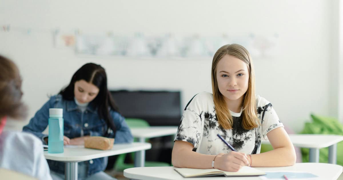 Students taking the SAT.