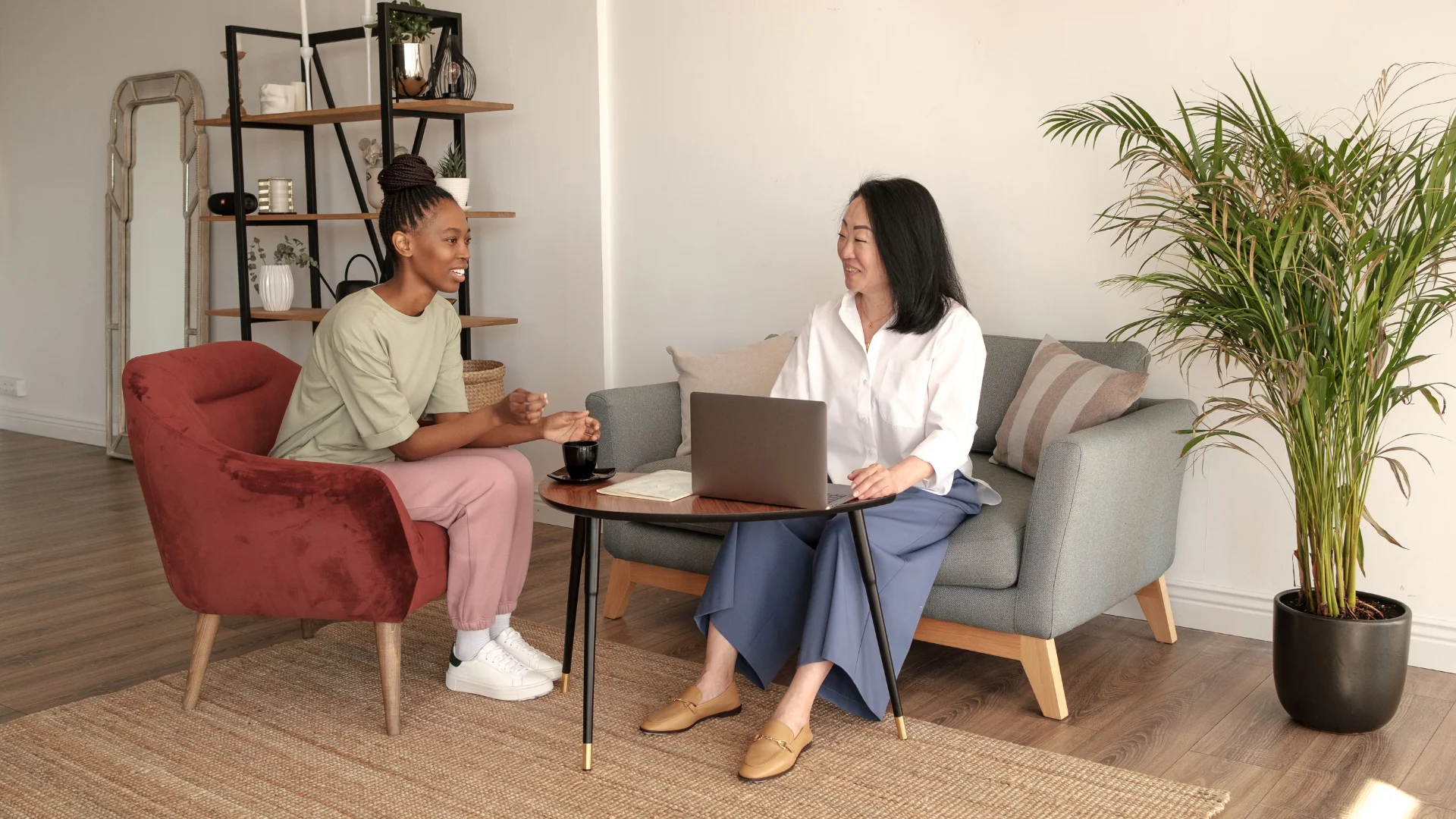 student checking in with counselor regularly