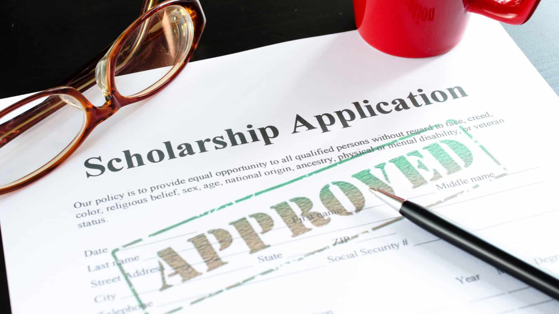 approved scholarship form even with low gpa