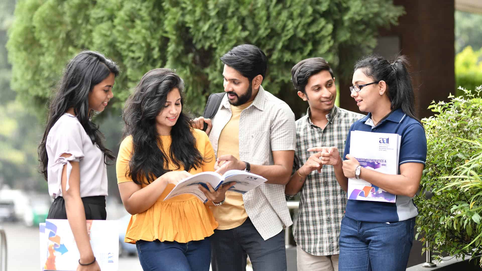 different types of students standing together as a group